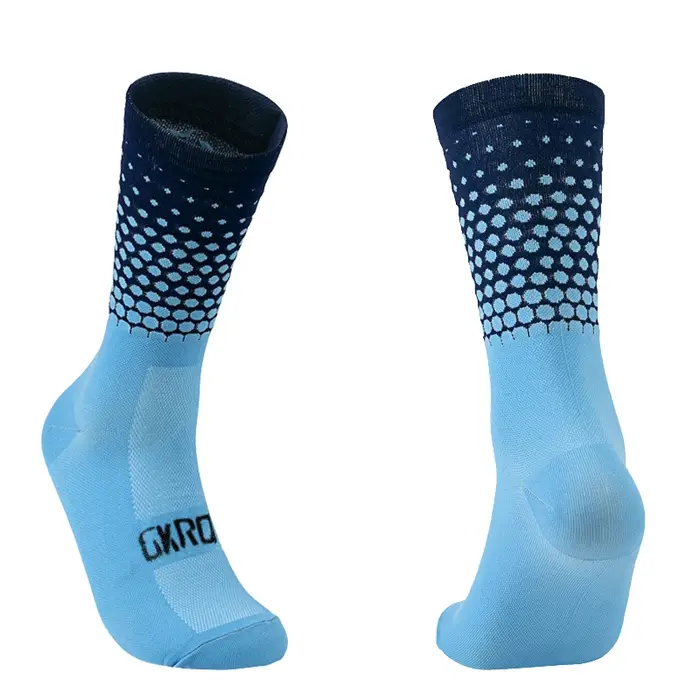 Hommes chaussettes de cyclisme professionnel route vtt vélo femmes Compression course en plein air unisexe sport