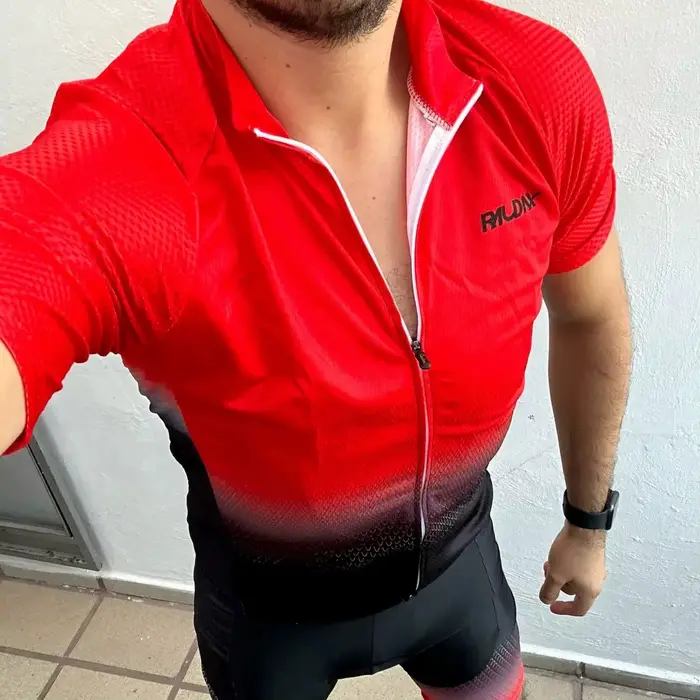 Raudax ensemble de cyclisme homme Maillot de cyclisme à manches courtes vélo cyclisme vêtements Kit 