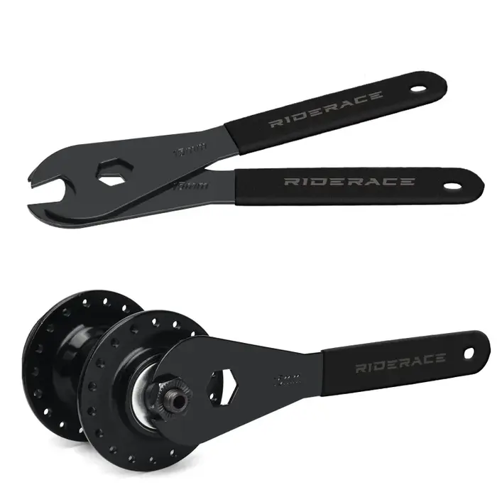 RIDERACE clé à pédale de vélo 15mm Durable pour moyeux de VTT vtt installer clé de retrait outils de réparation de cyclisme sur route