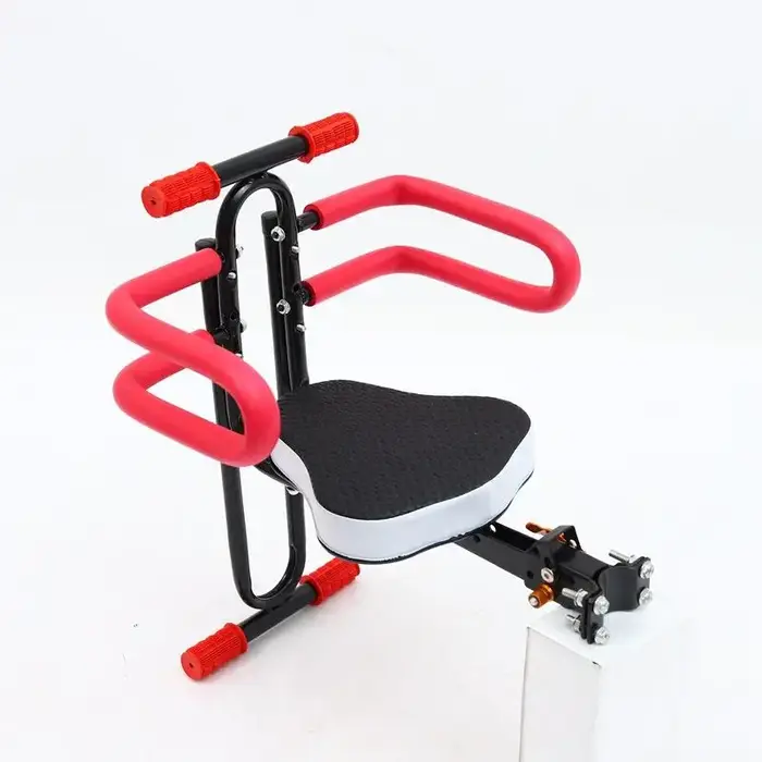 Siège de vélo pour enfant détachable avec dossier, antichoc, sécurisé, pour vélos de montagne, de route et de ville