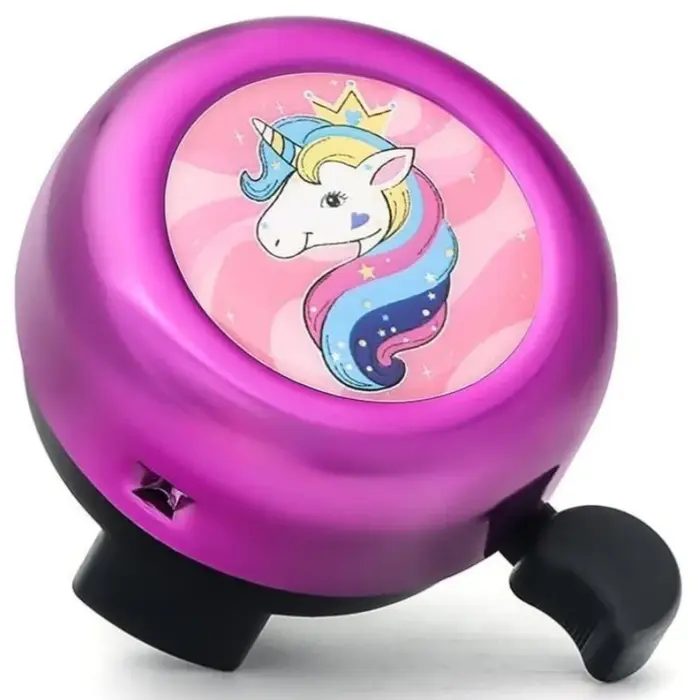 Cloche de vélo licorne de dessin animé pour enfants