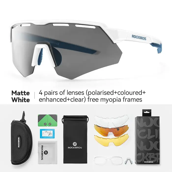 ROCKBROS lunettes de vélo polarisées hommes femmes