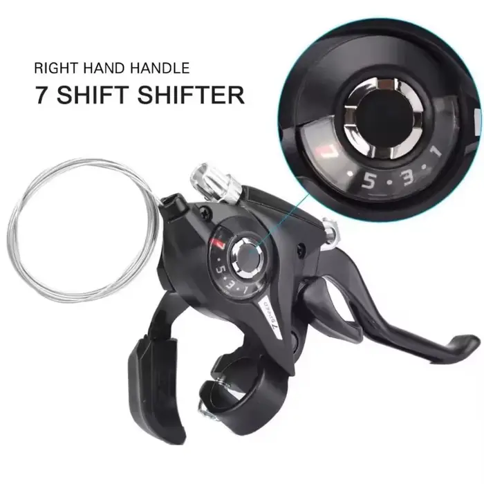 Leviers de frein avec câble de changement de vitesse pour vélo, dérailleur de vélo, 3x7, 21 vitesses