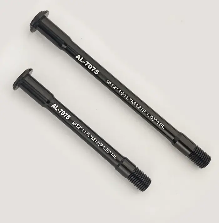 Axe traversant ultraléger 34g en alliage d'aluminium 7075 pour vélos de route