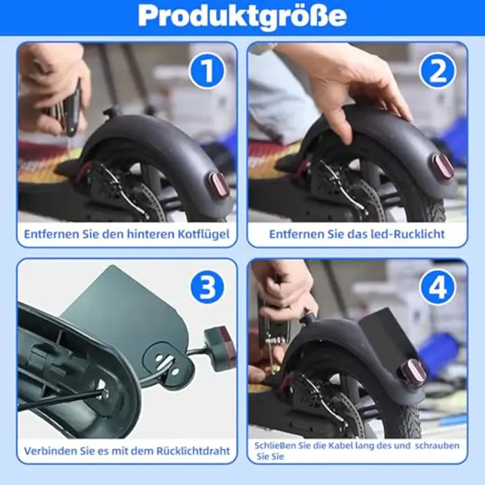 Support de plaque d'immatriculation pour scooter électrique
