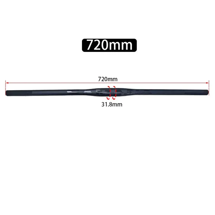 Guidon droit en fibre de carbone SAMANA pour VTT