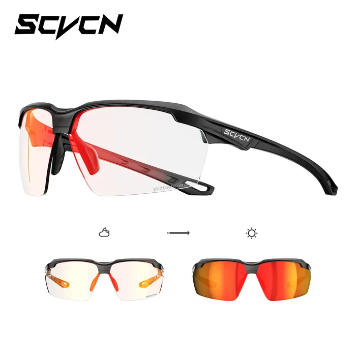 SCVCN lunettes de soleil de cyclisme photochromiques lunettes de vélo vélo de montagne randonnée Gol