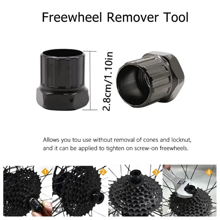 Kit d'outils de réparation de vélo, outil de démontage de manivelle de vélo, outil de retrait du support inférieur, outil de démontage de roue libre, accessoires de réparation de cyclisme