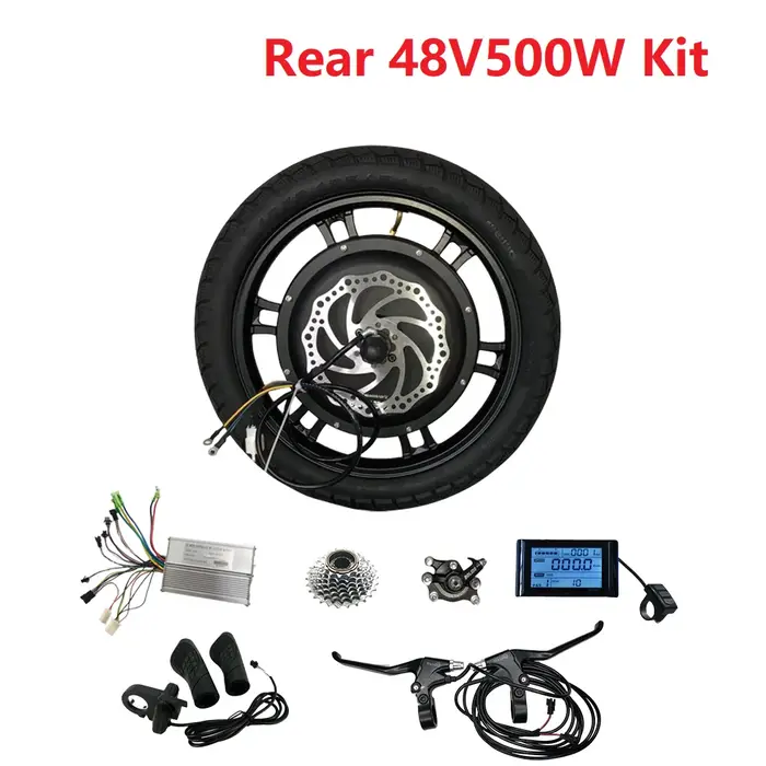 Kit de Conversion de vélo électrique de moto de moteur de moyeu Kit de Scooter
