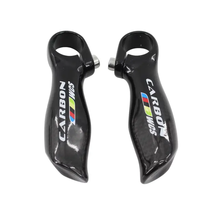 Nouveau Design ergonomique VTT 3K extrémités de barre en Fiber de carbone petit guidon auxiliaire