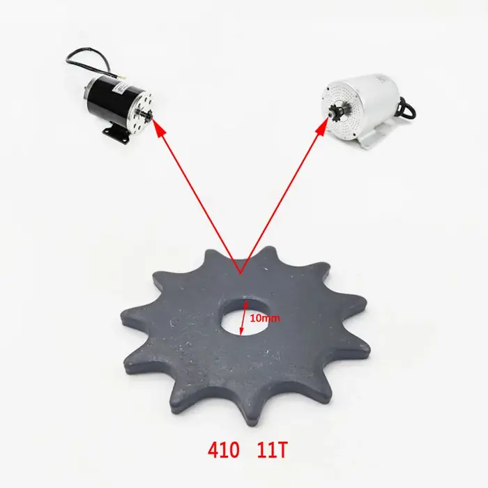 Pignon à dents pour scooter électrique
