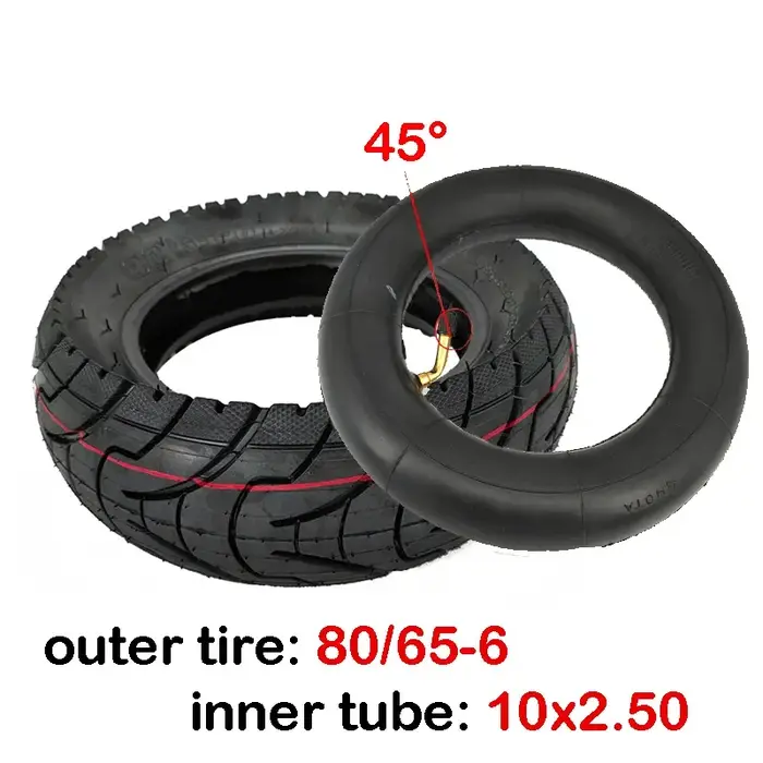 Pneu de Scooter électrique 10 pouces 80/65-6 255x80