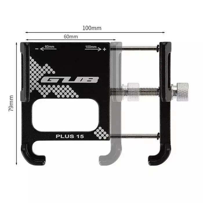 GUB PLUS 15 Support de téléphone portable pour vélo Support de montage fixe moto vélo électrique Support de guidon rotatif à 360 degrés