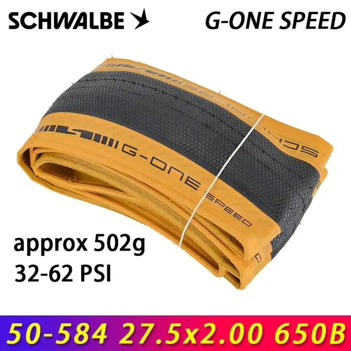 SCHWALBE Original G-ONE vitesse 27.5x2.00 650B pliant Tubeless pneu de vélo pour route vtt ville rétro