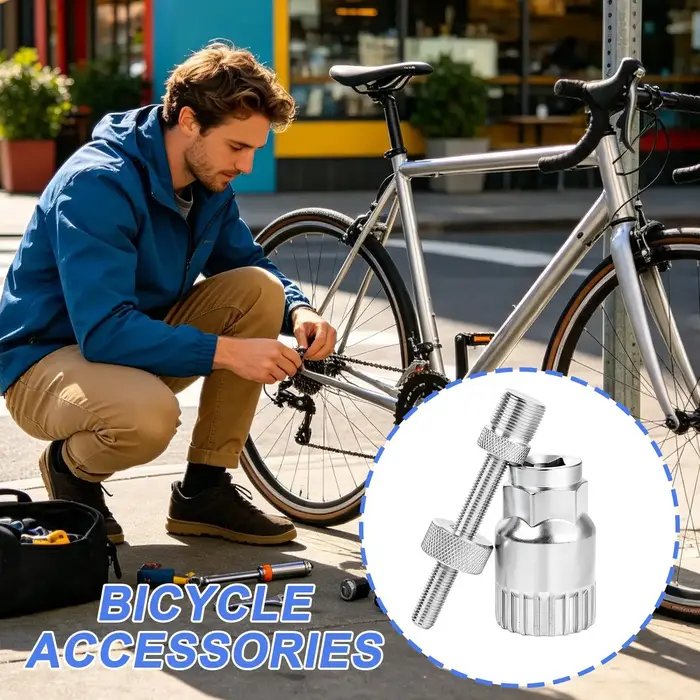 Outil de manivelle de pédalier de vélo avec tige de fixation anti-chute, outil de vélo pour garage, atelier, maison, sentier, parc, route, course, tour