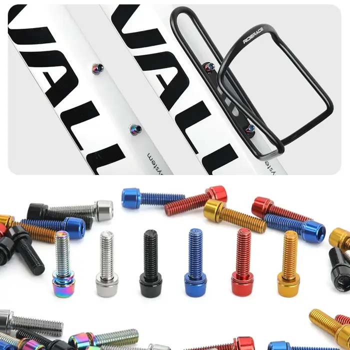 Boulon de tige de vélo coloré M5 * 18mm