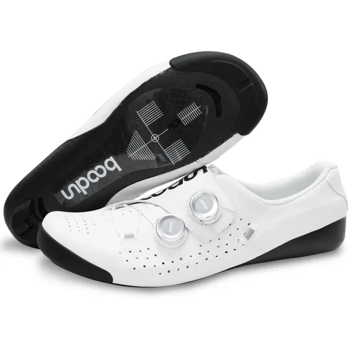 Chaussures de cyclisme sur route pour hommes avec semelle élargie
