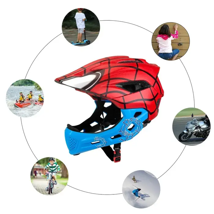 Casque de vélo intégral BATFOX pour enfants