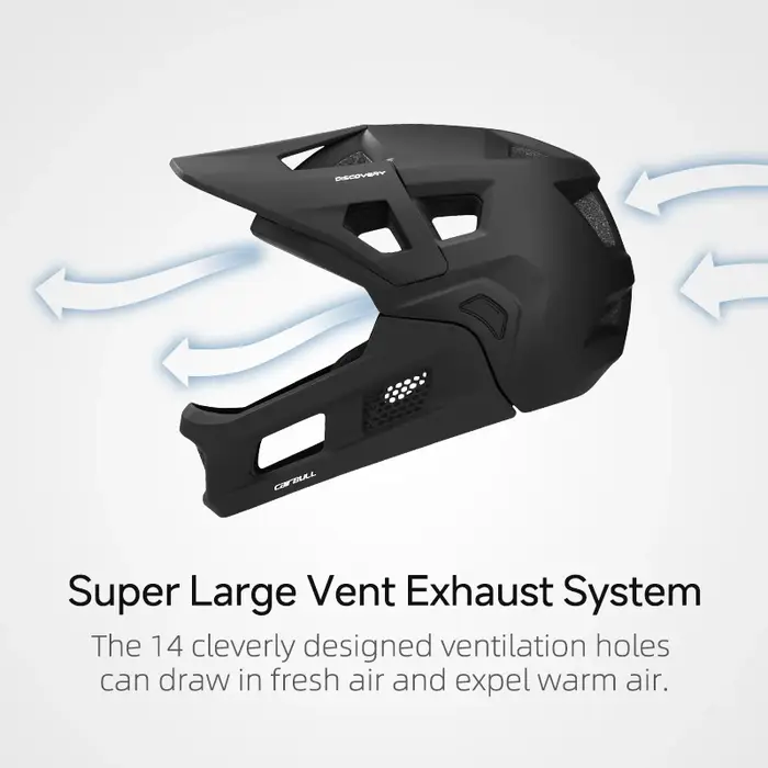 Casque de vélo intégral respirant pour homme