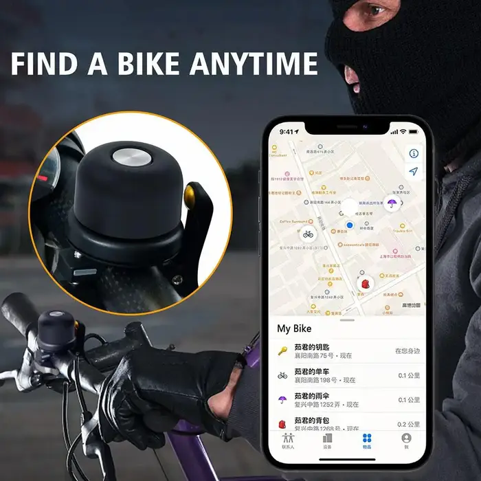 Sonnette de vélo pour AirTag