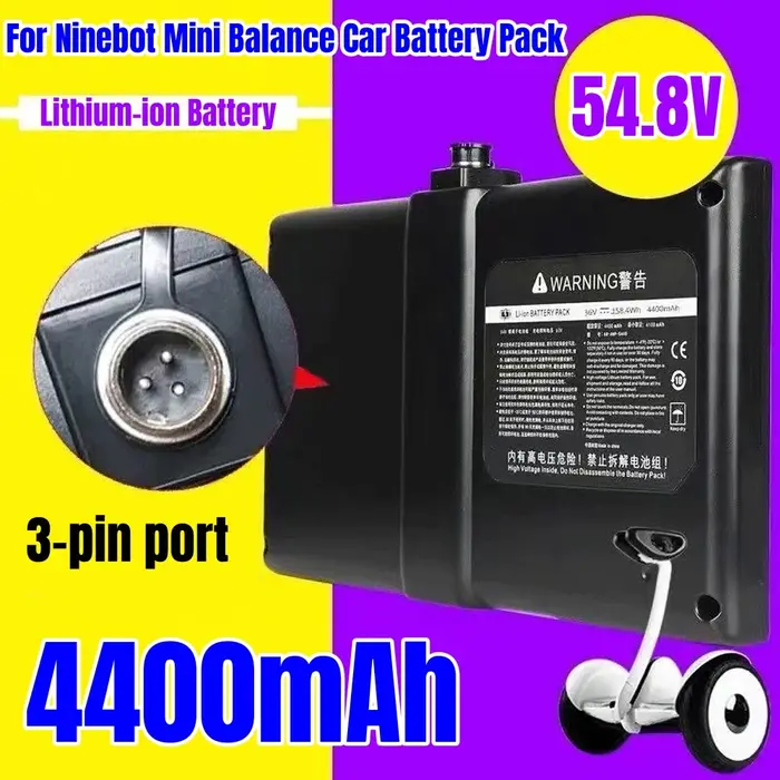 👍 👍 Batterie originale Ninebot pour trottinette électrique 54.8V 4400mAh 4 broches Lithium pour Mini Pro Scooter No.9