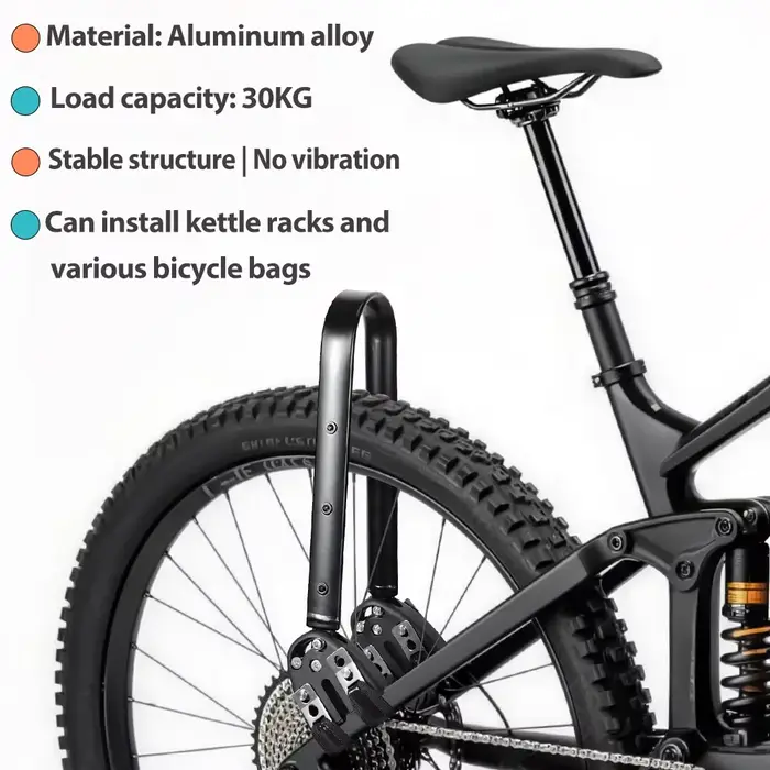 Porte-bagages de vélo réglable en alliage d'aluminium