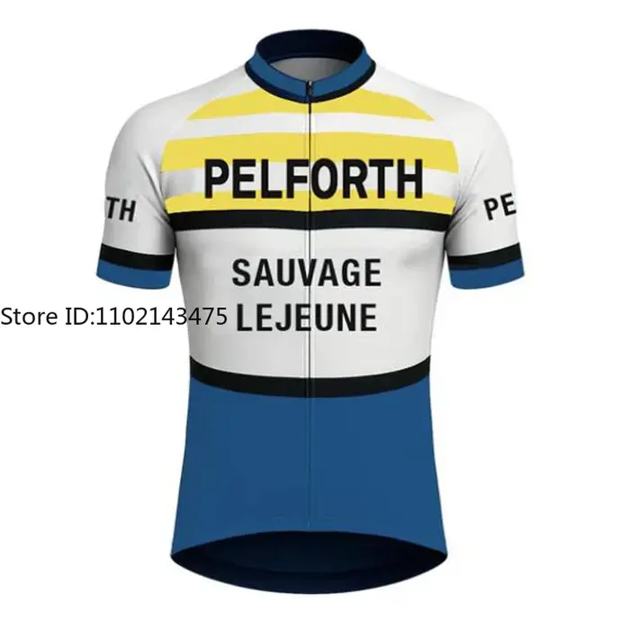 Une fois rétro Maillot de cyclisme hommes respirant vêtements de vélo Coppi vélo de route Maillot Ciclismo