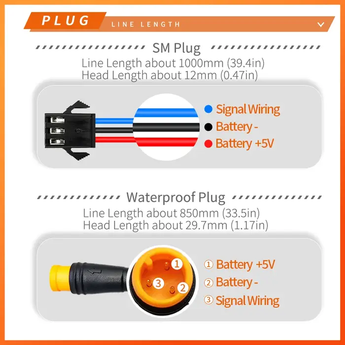 Ebike côté gauche PAS capteur C12L 12 signaux pédale 24V36V48V Kit de Conversion de vélo électrique pièces