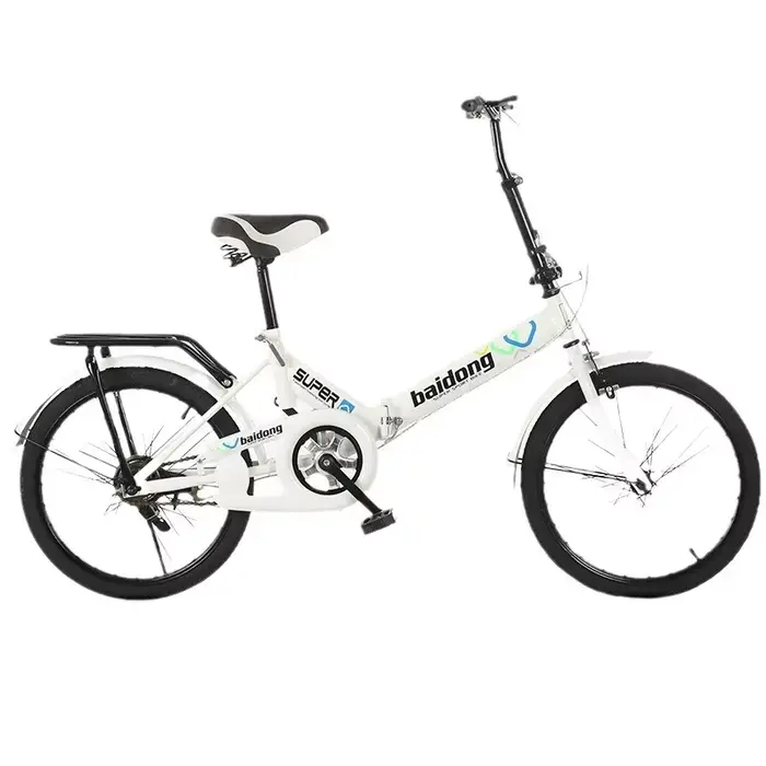Vélo de montagne pliant pour adulte cadre en acier 6 vitesses avec suspension bidirectionnelle et freins à disque pour usage urbain et sportif