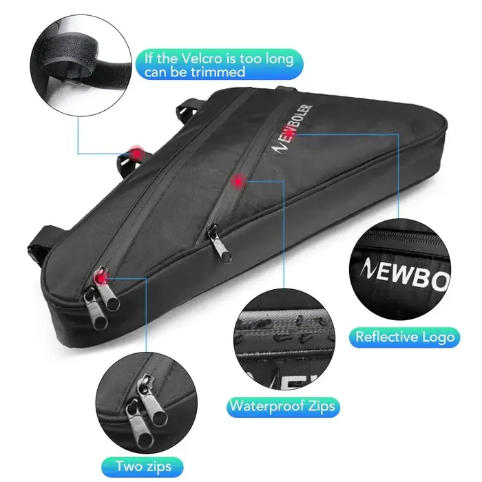 NEWBOLER grand sac Triangle de vélo cadre