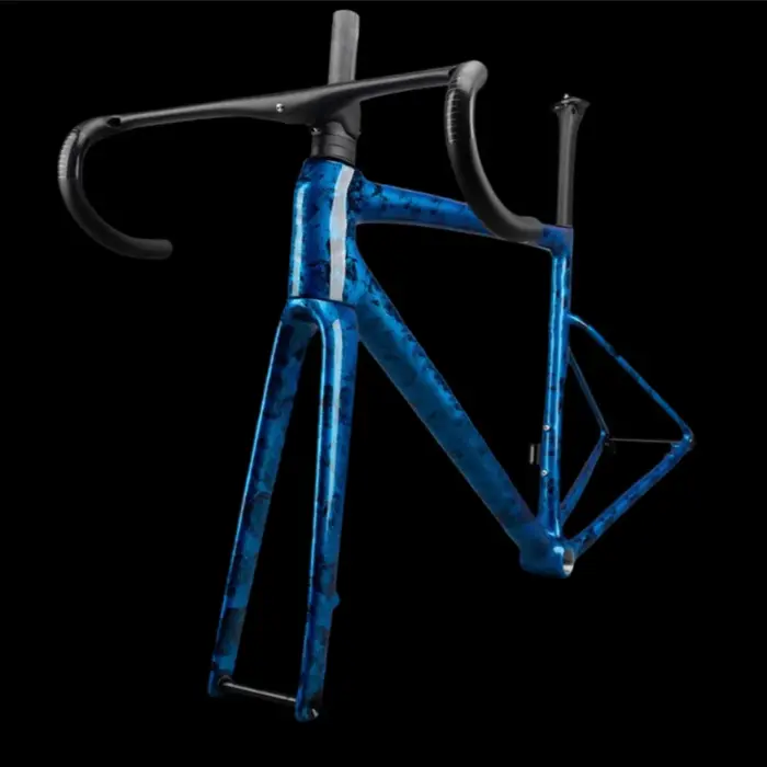2025 nouveau 1:1 peinture cadre en carbone 700c cadre de vélo de route poignée + fourche + tige de s