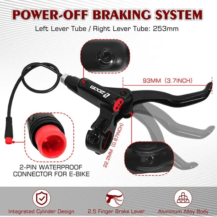 Ensemble de freins à disque pour vélo électrique ZOOM HB-775E