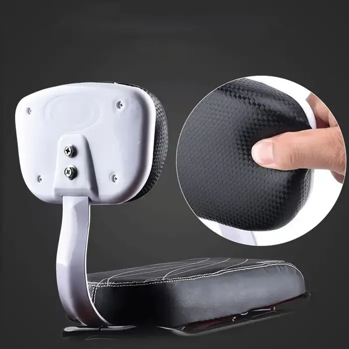 Siège arrière de vélo en cuir PU résistant à l'eau