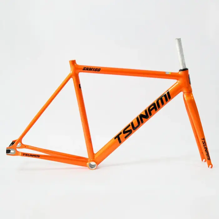 TSUNAMI SNM100 cadre 700C cadre à engrenages fixes en aluminium et piste de fourche Fixie vélo 49CM