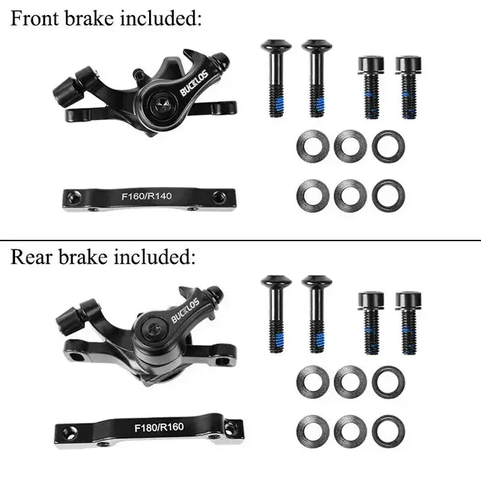 BUCKLOS étrier de frein à disque de vélo 160mm ligne avant/arrière traction