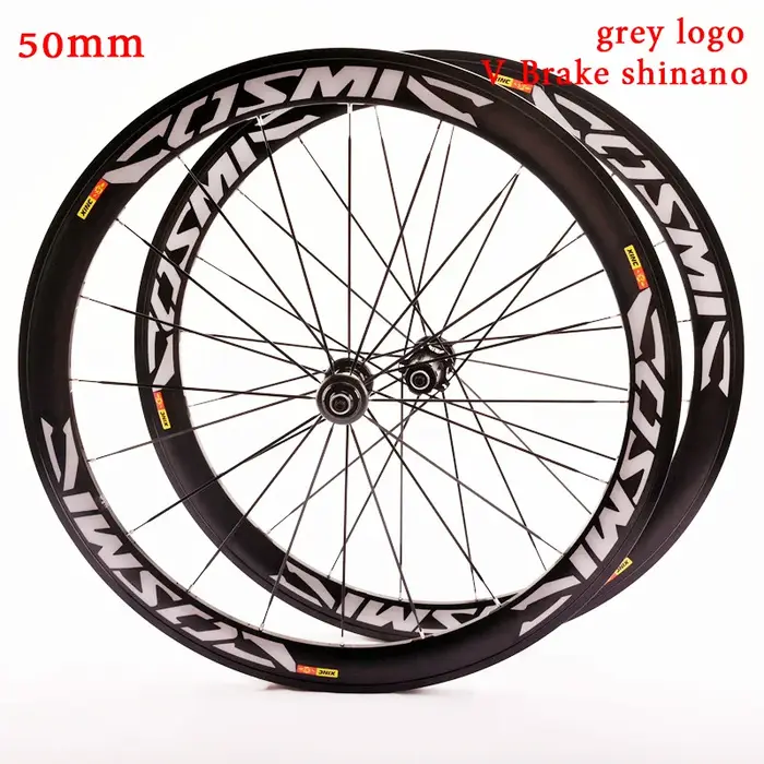 Roues de vélo de route super légères 700C 40/50mm en alliage d'aluminium