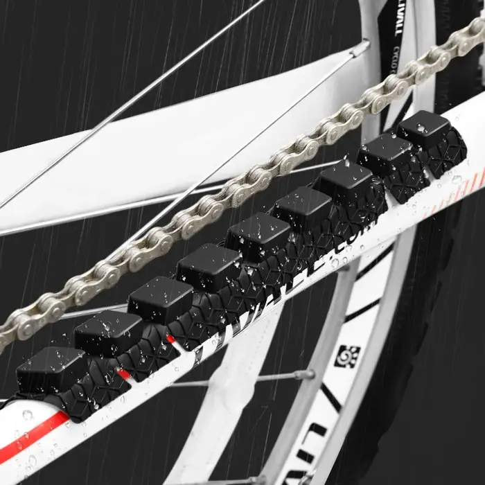 Coussinet de Protection de base de vélo vtt 3D, cadre de maintien de chaîne en Silicone pour cyclism