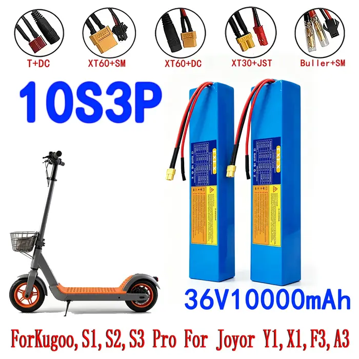 Batterie de scooter électrique 36V 10S3P 10Ah 18650
