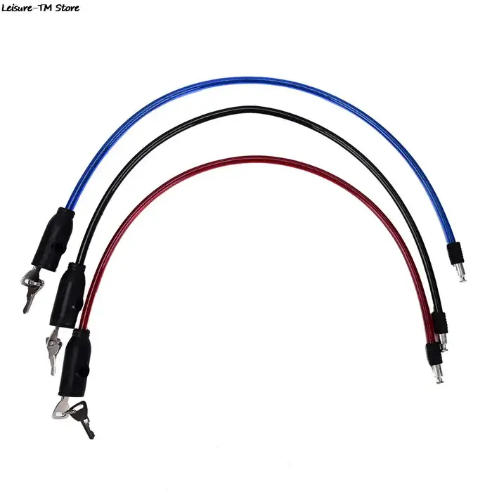 Câble antivol pour vélo et Scooter, serrure de sécurité avec 2 clés, 8x65cm