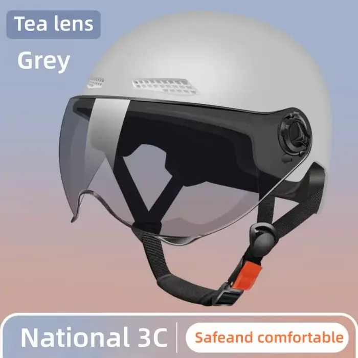 Casque de vélo électrique certifié 3C pour adultes, unisexe, pour scooter et moto, demi-casque, équi