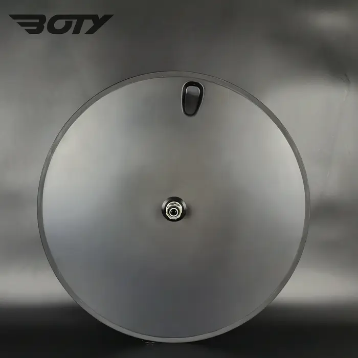 Roues tubulaires à disque entièrement en carbone pour vélo de route et piste, pneu fermé de 23mm de