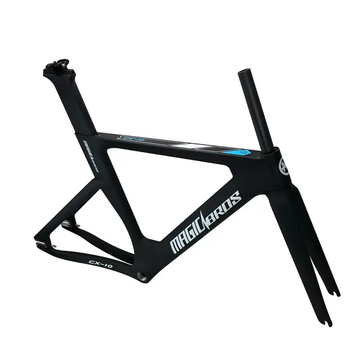 Ultraléger T800 700C course Fixie vélo de route cadre en Fiber de carbone