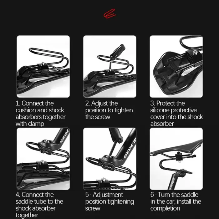 Dispositif de suspension de selle de vélo pour VTT
