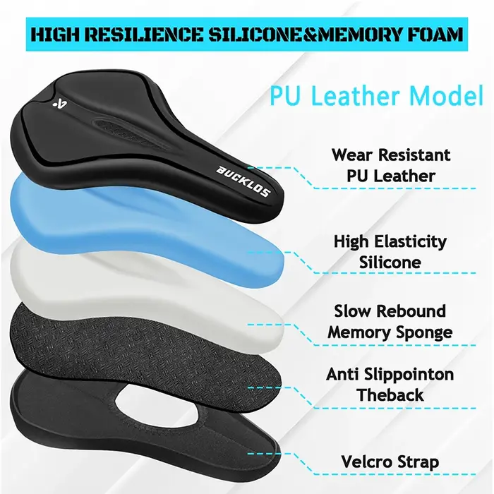 Housse de selle de vélo BUCKLOS en silicone