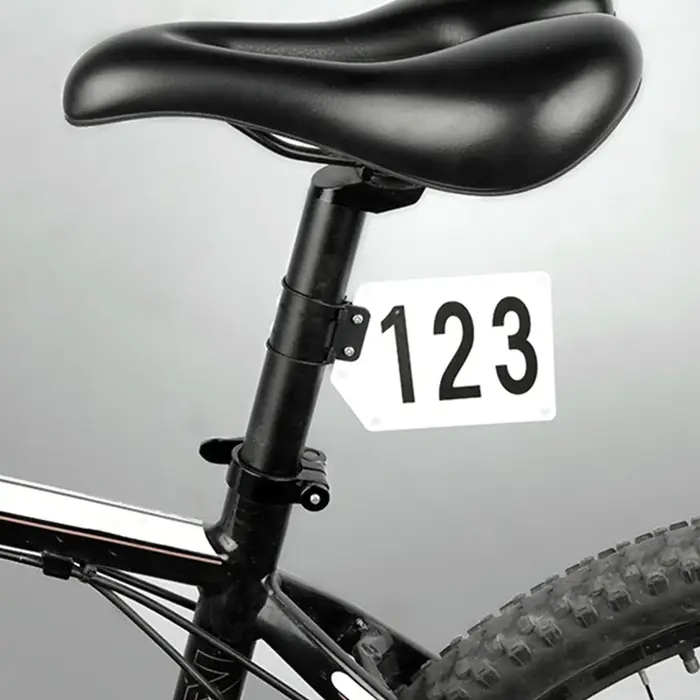 Support de numéro de course pour vélo