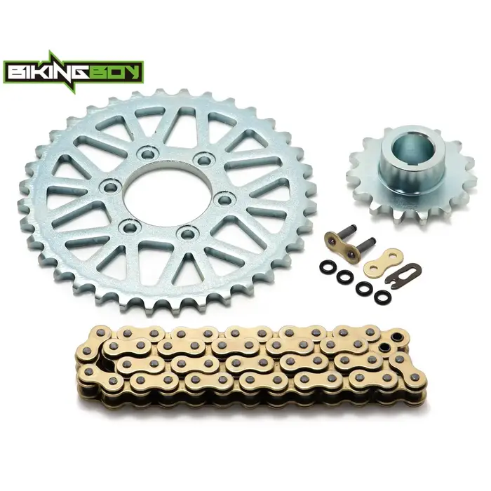Kit transmission chaîne 420 48 maillons et pignons avant 15T arrière 36T en acier 45# pour Surron Ultra Bee vélo de saleté électrique motocross MX beige