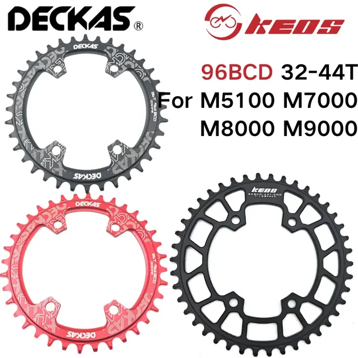 DECKAS 96BCD plateau rond/Ova vtt 32T 34T 36T 38T pièces de plaque de couronne pour Shimano M6000 M7000 M8000 M4100
