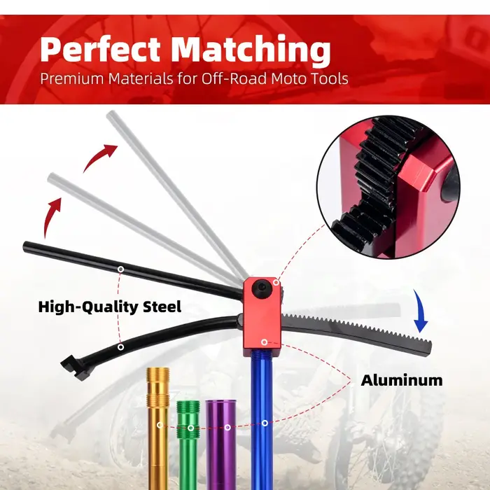 Kit d'outils de changement de pneus pour moto tout-terrain