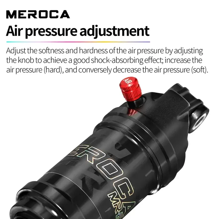 MEROCA vélo amortisseur arrière 125/150/165/190mm Scooter électrique amortisseur VTT ressort d'huile amortisseur