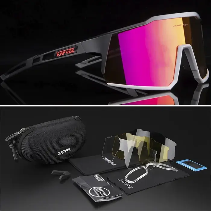 4 lentilles hommes femmes lunettes de cyclisme polarisées Sport vtt